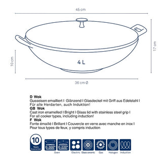Wok Calido Cast Iron - 4L