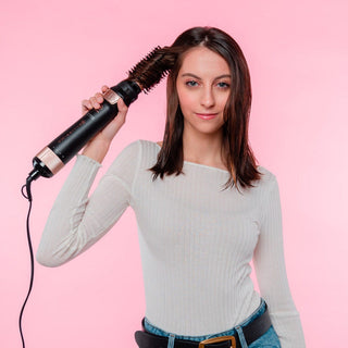 Rotating hot air brush with ions and ceramic coating BHS4 1100