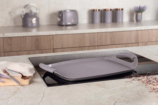 Grill plate, 47 cm, Taupe
