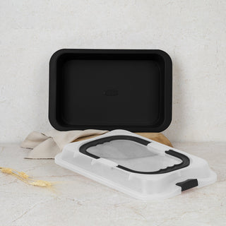 Oblong roaster with lid Anthracite