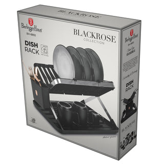 Dish Rack ,Black & Rose Gold