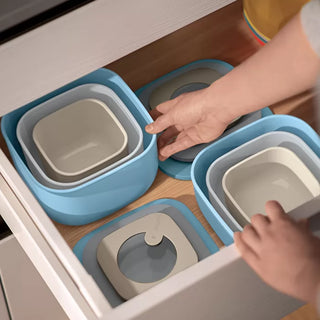 STORE&MORE - Set of 3 deep airtight fridge/freezer/microwave containers