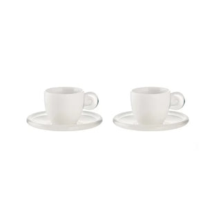SET 2 ESPRESSO CUPS WITH SAUCERS GOCCE