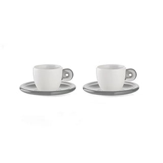 SET 2 ESPRESSO CUPS WITH SAUCERS GOCCE