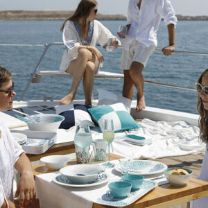 Mare - Salad Bowl&Cutlery Blue