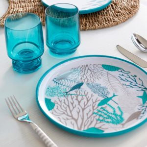Bahamas Wine Cup Set 6 Pcs Ecozen Turquoise
